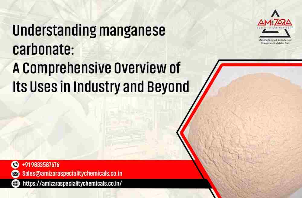 manganese carbonate uses